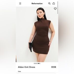 Reformation Alden Knit Dress